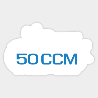 Scooter S50 50cc Emblem (white) Sticker